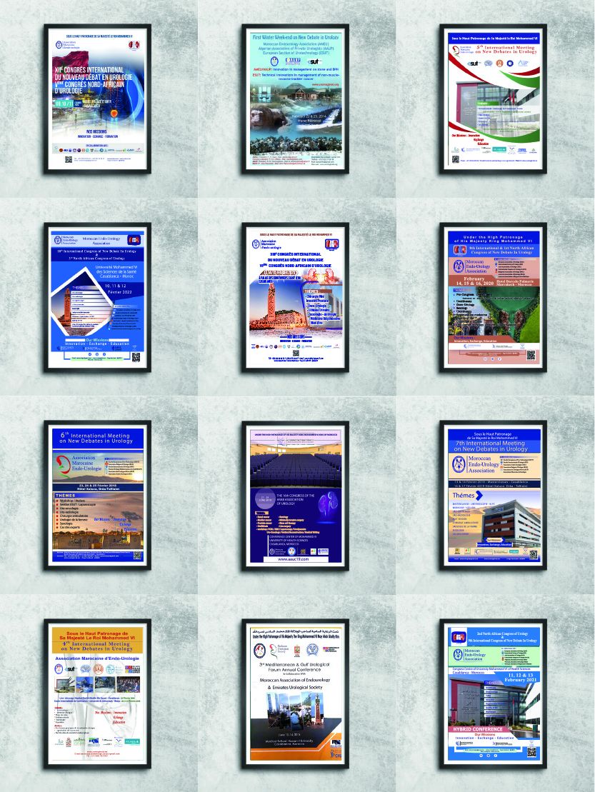 Affiches des éditions précédentes du congrès de l’AMEU
